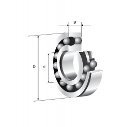 Rulment radial oscilant cu bile 1206K KML