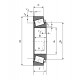 Rulment radial - axial cu role conice pe un rand 30308 KML