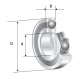 Rulment radial cu bile pe un rand 6001 2RS NSK