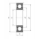 Rulment radial cu bile pe un rand 6003 ZZ KML