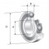 Rulment radial cu bile pe un rand 606 2RS KML