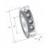 Rulment radial - axial cu bile pe un rand 7203 KML