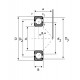 Rulment radial - axial cu bile pe un rand 7208 NSK